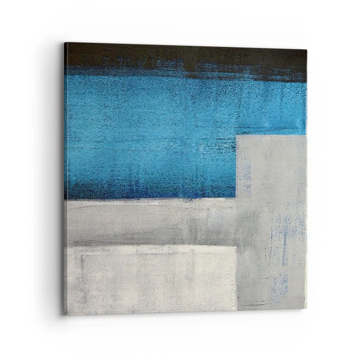 Canvas picture - Poetic Composition of Blue and Grey - 70x70 cm