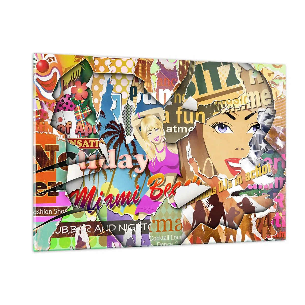 Glass picture - Holiday Flashbacks - 120x80 cm