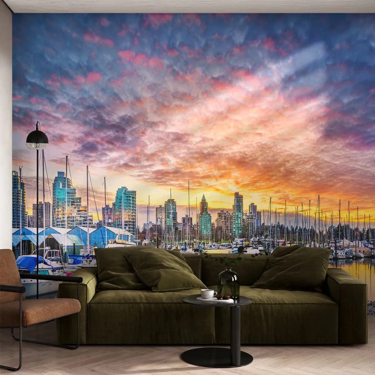 Photo Wallpaper Premium Sand - City of a Thousand Sailors - Landscape, City, Harbor - 350x256 cm