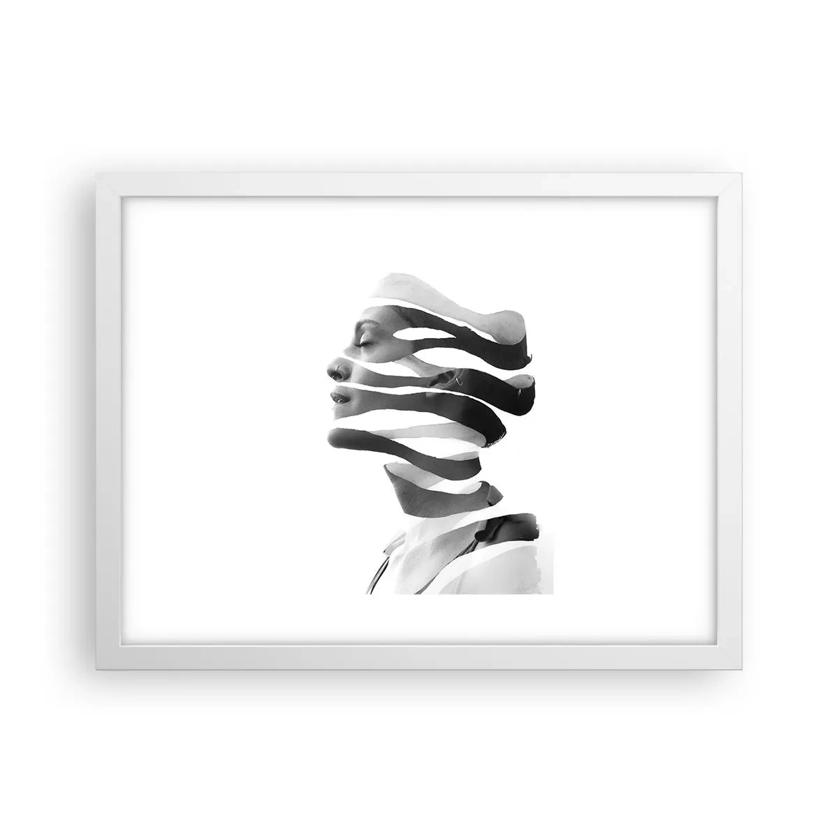 Poster in white frmae - Surrealistic Portrait - 40x30 cm