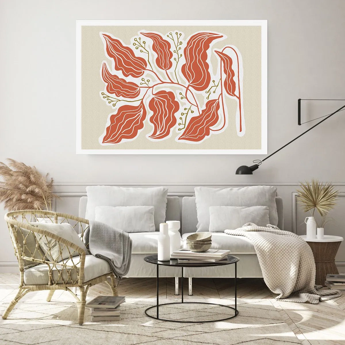 Poster - Folk and Coral - 91x61 cm