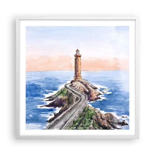 Poster in white frmae - In the Direction of the Sea - 60x60 cm