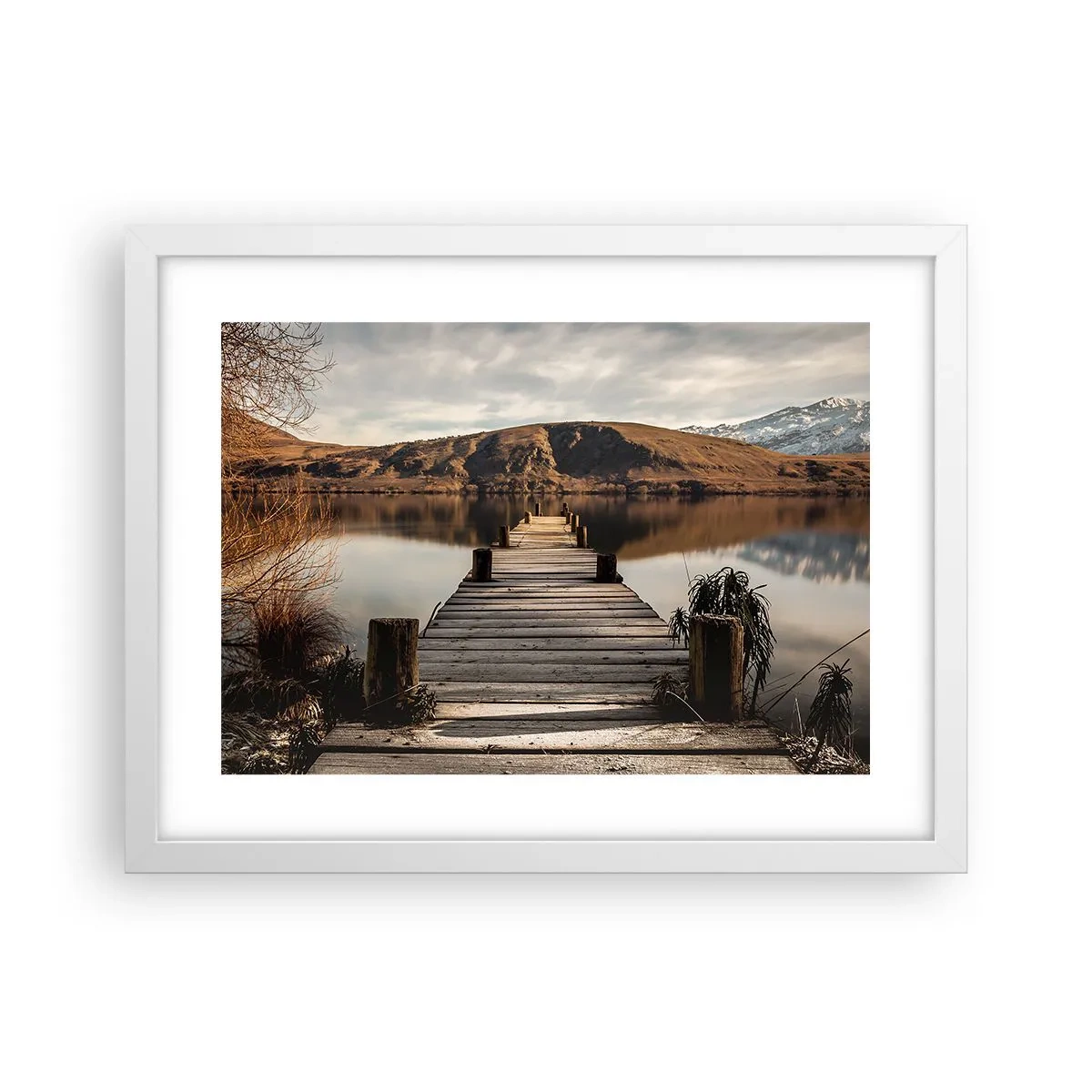 Poster in white frmae - Landscape in Silence - 40x30 cm