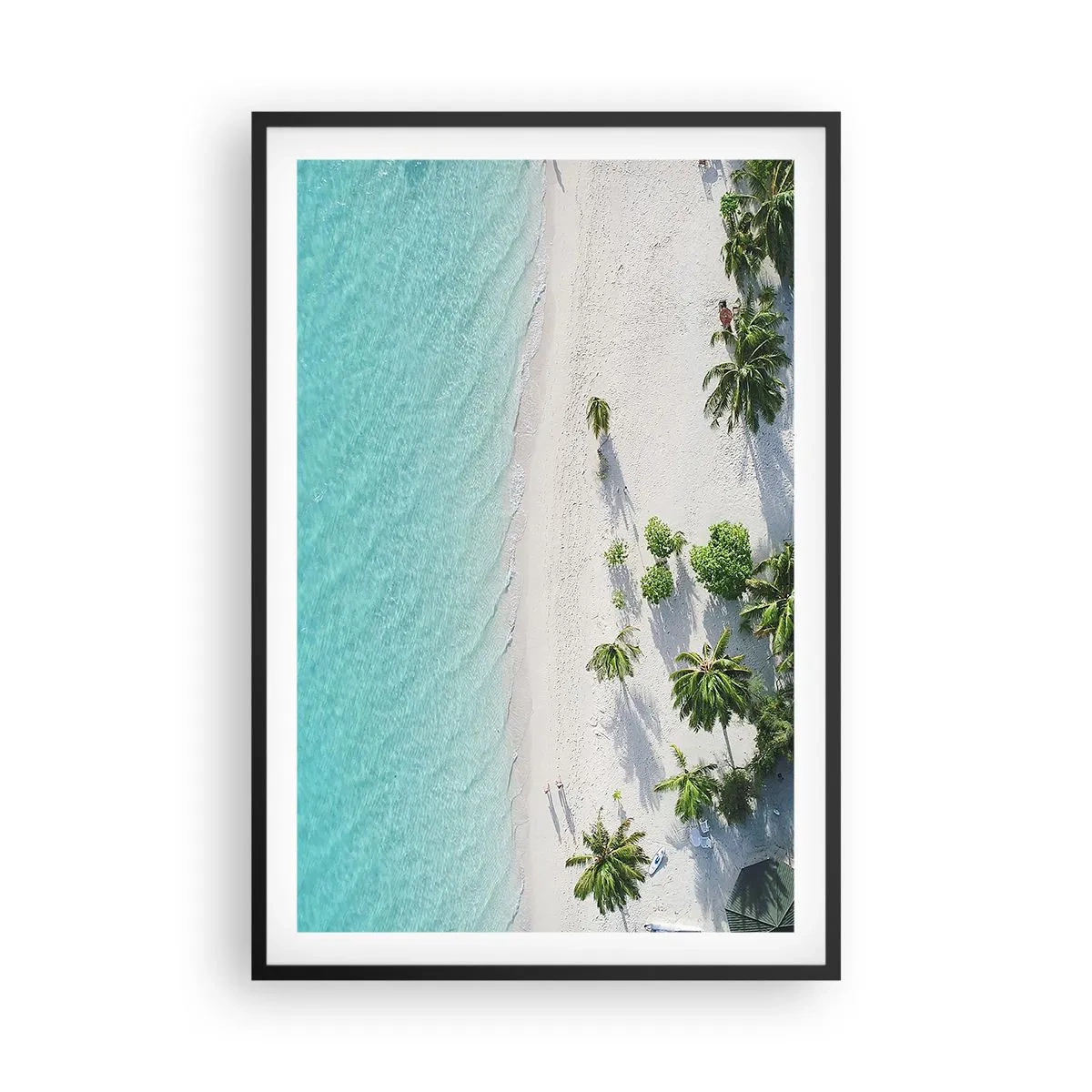 Poster in black frame - Holidays in Paradise - 61x91 cm