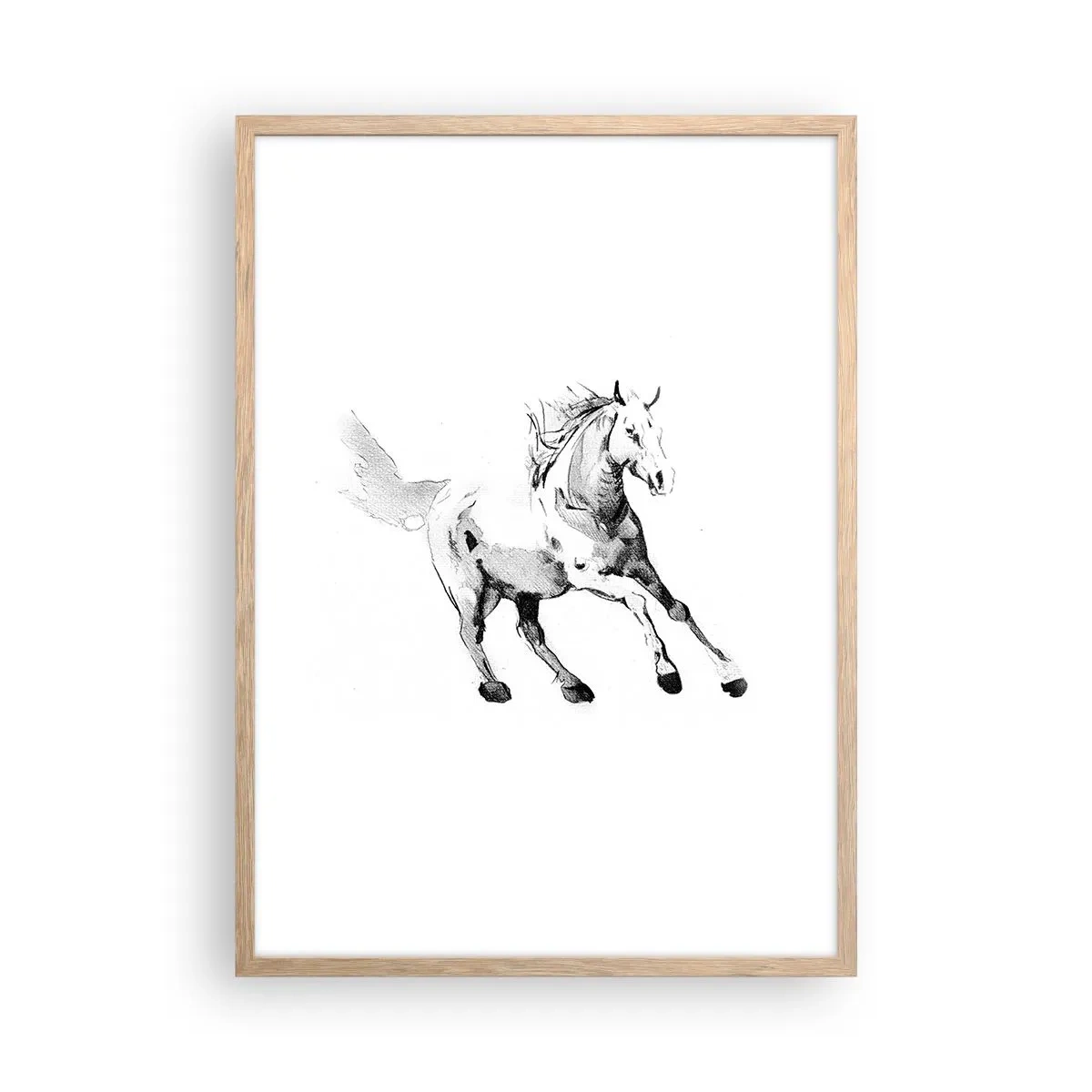 Poster in light oak frame - Untamed Soul - 50x70 cm