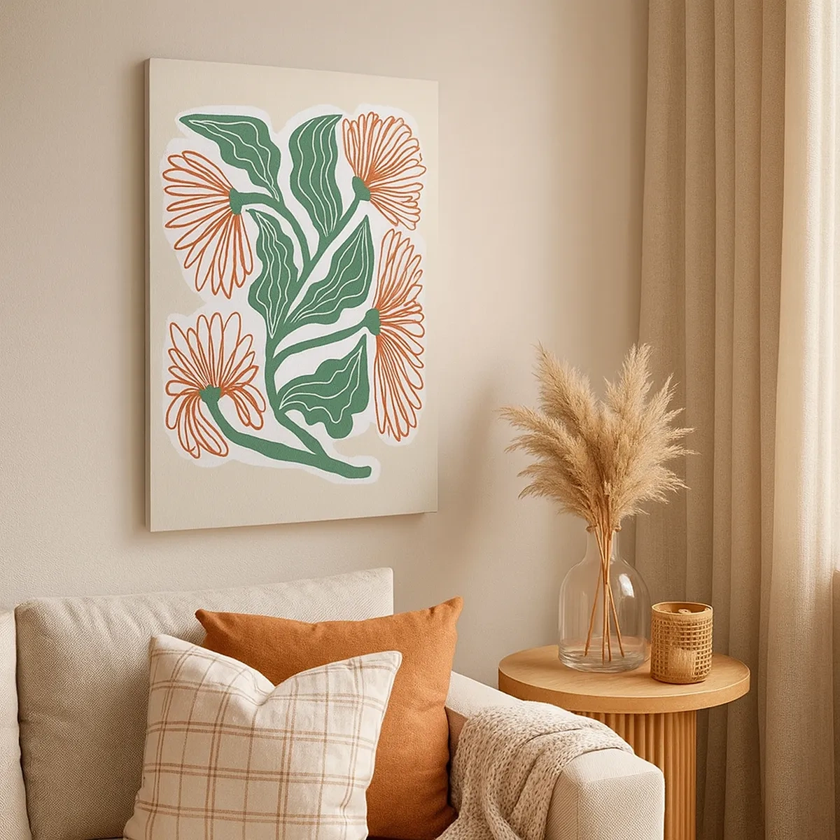 Canvas picture - Folk and Modern - 50x70 cm