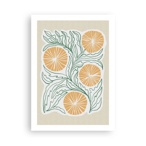 Poster - Ethnic with an Abstract Note - 50x70 cm