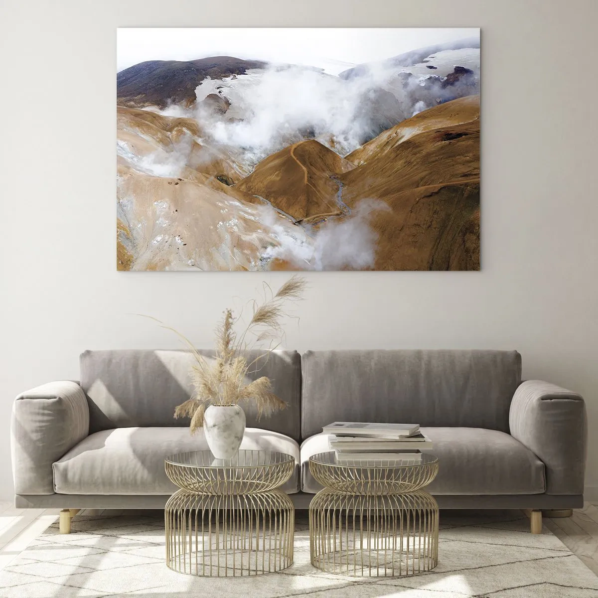 Glass picture - Severe Beauty of Iceland - 120x80 cm