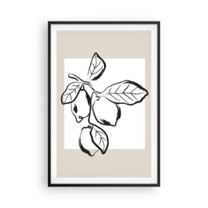 Poster in black frame - Where Lemon Matures - 61x91 cm