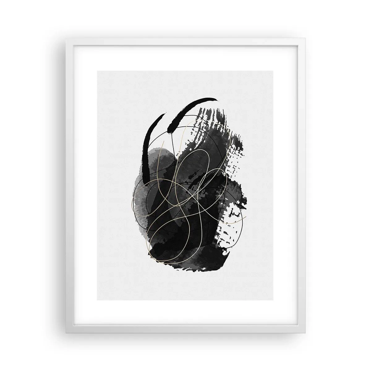 Poster in white frmae - Made from Black - 40x50 cm