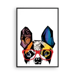 Poster in black frame - Intellectual - 70x100 cm