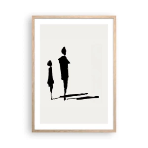 Poster in light oak frame - Surely Together? - 50x70 cm
