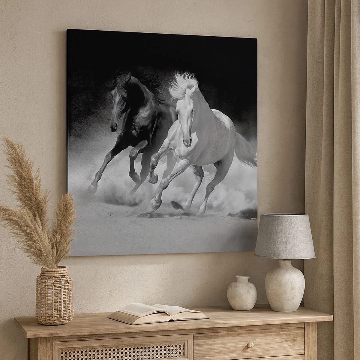 Canvas picture - Gallop of Freedom - 30x30 cm