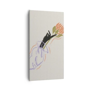 Canvas picture - Sister Touch - 55x100 cm