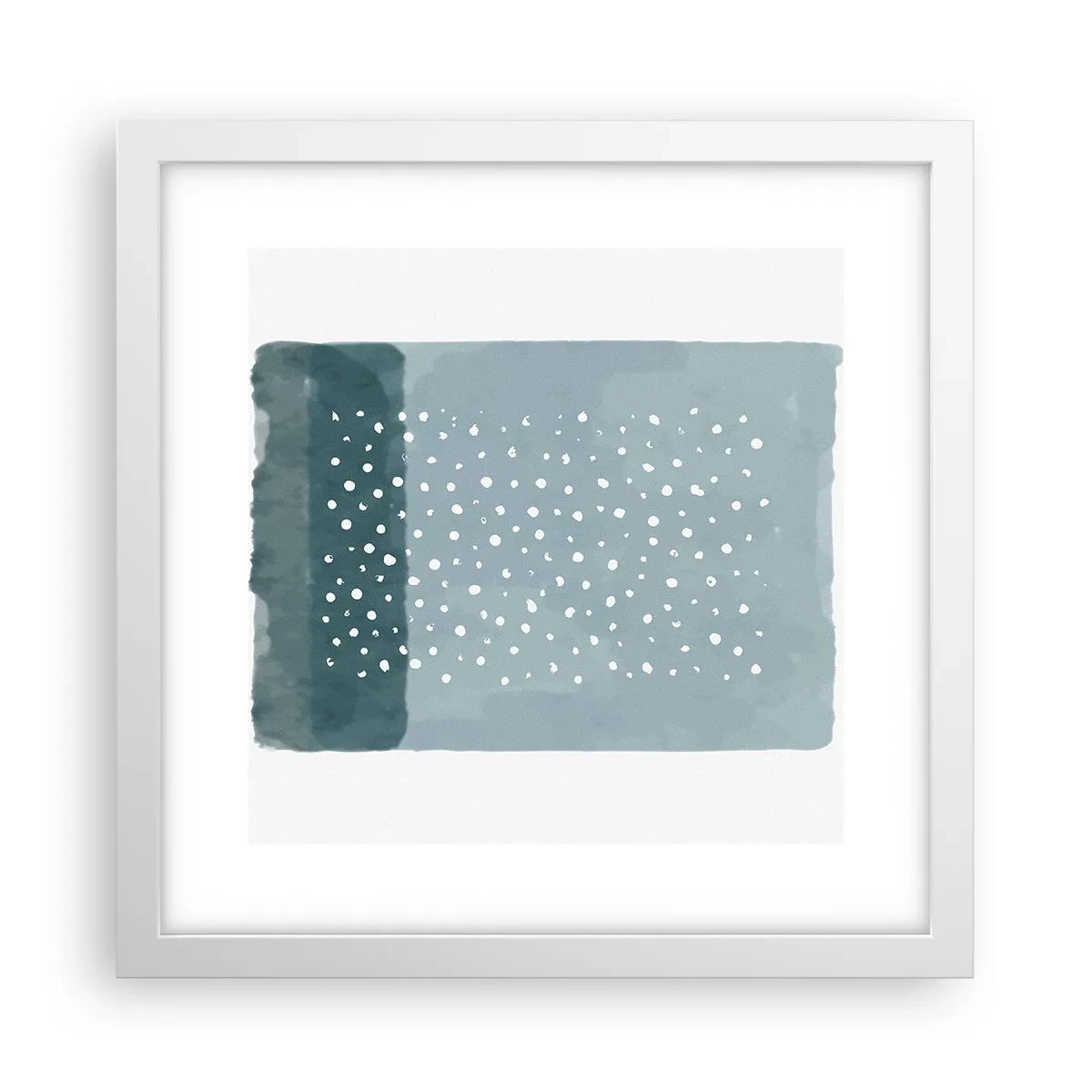 Poster in white frmae - Grown on the Blue - 30x30 cm