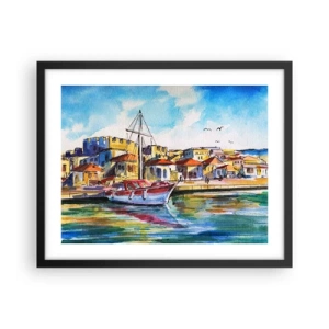 Poster in black frame - Rainbow Afternoon - 50x40 cm