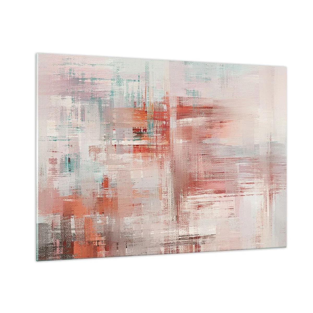 Glass picture - Foggy but Pink - 100x70 cm