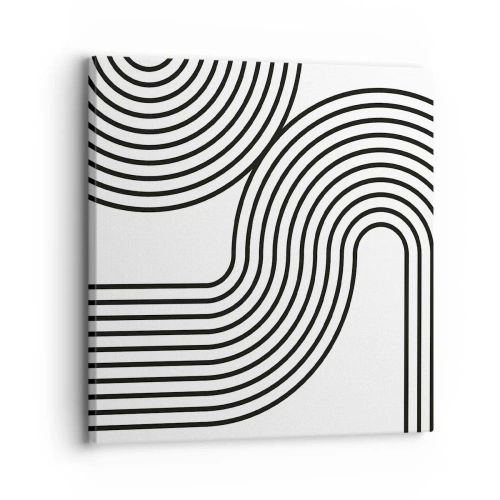 Canvas picture - On the Curve - 30x30 cm
