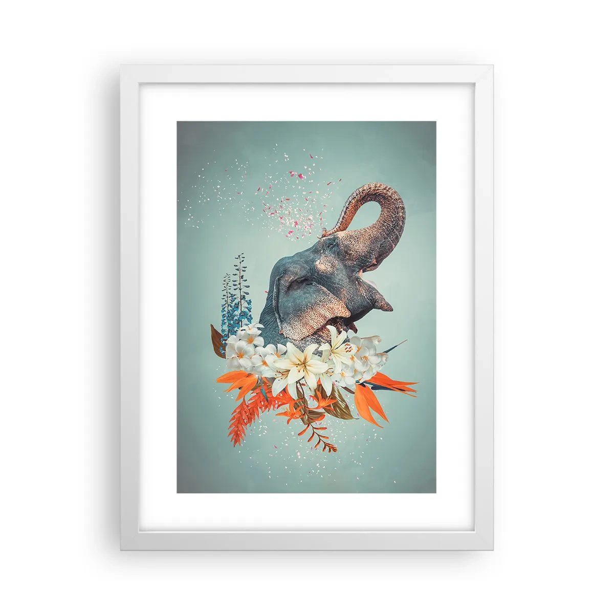 Poster in white frmae - Roar of Joy - 30x40 cm