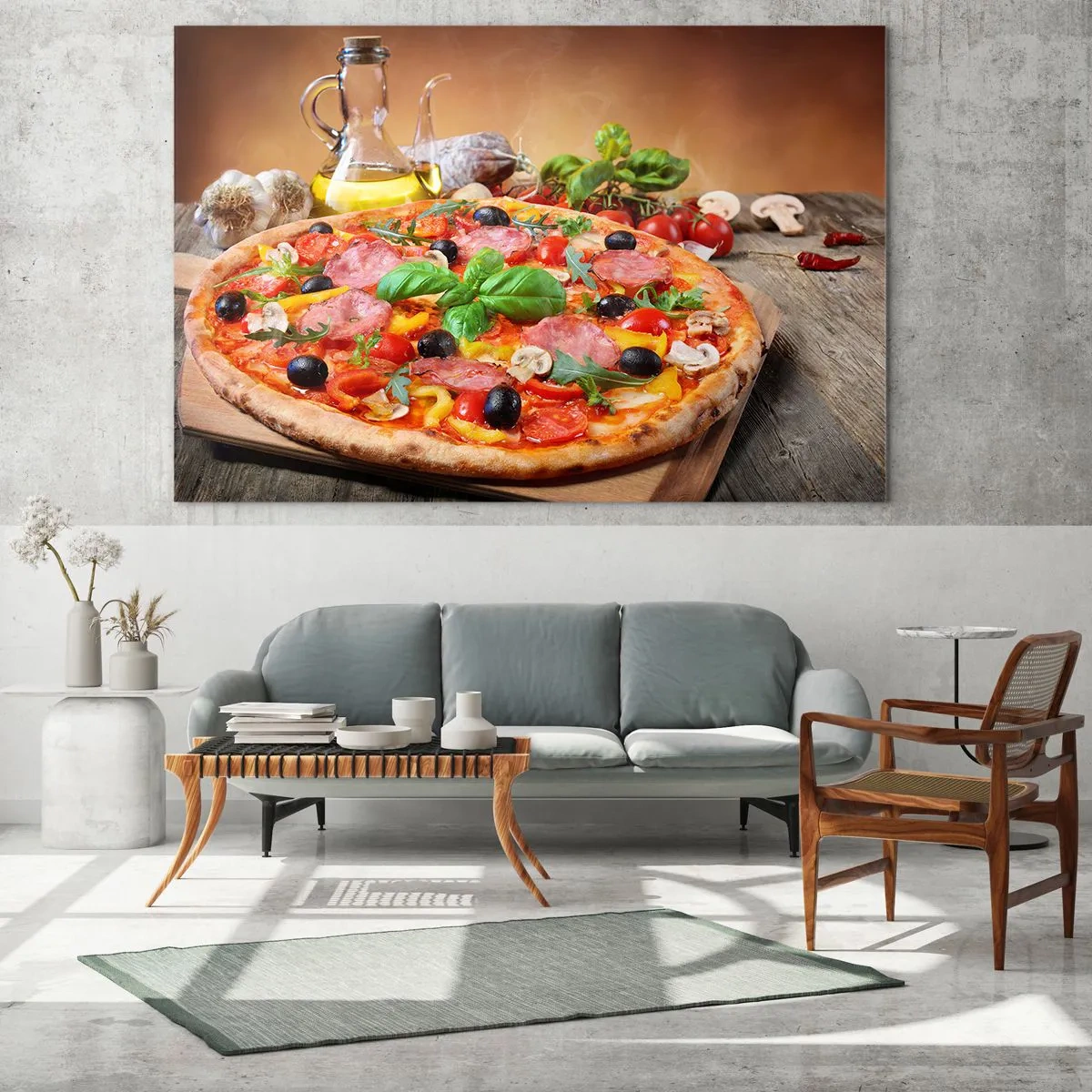 Glass picture - With a Real Italian Flavouring - 120x80 cm