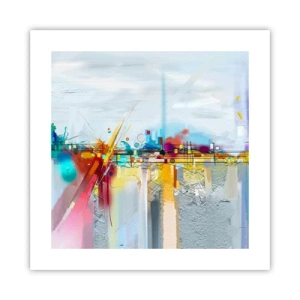 Poster - Bridge of Joy over the River of Life - 40x40 cm