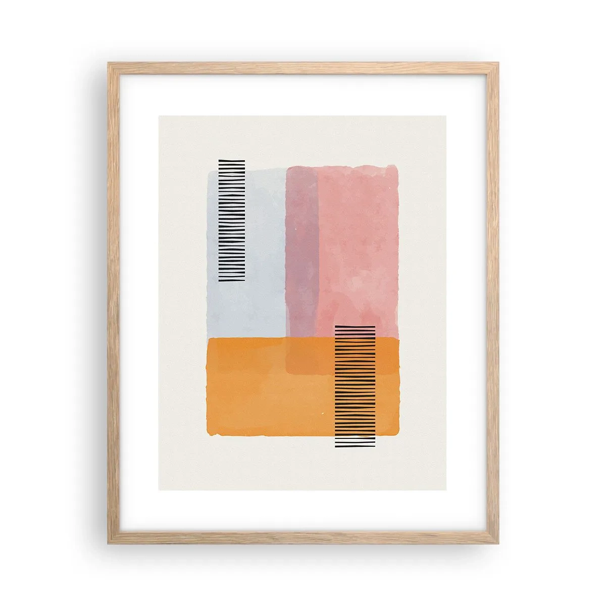 Poster in light oak frame - From Corner to Corner - 40x50 cm