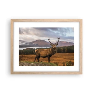 Poster in light oak frame - Majesty of Nature - 40x30 cm