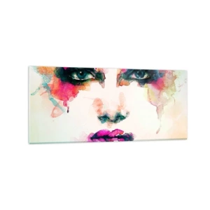Glass picture - Portrait Painted by a Rainbow - 120x50 cm