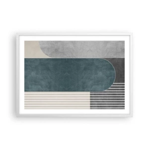 Poster in white frmae - Levelled Composition - 70x50 cm