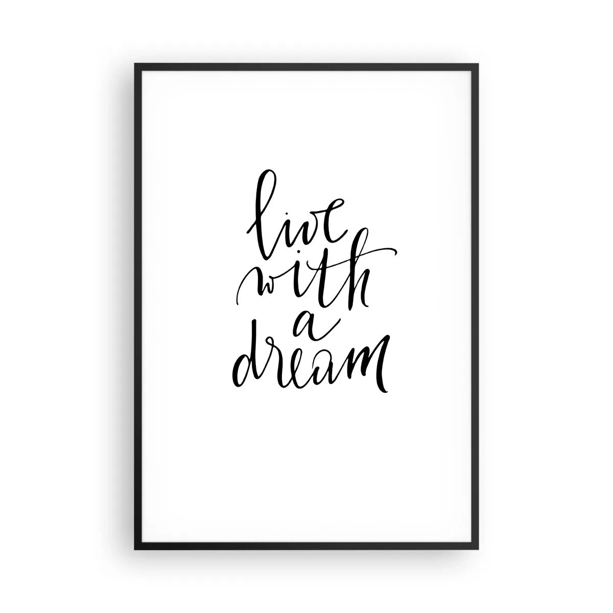 Poster in black frame - Of Course - 70x100 cm