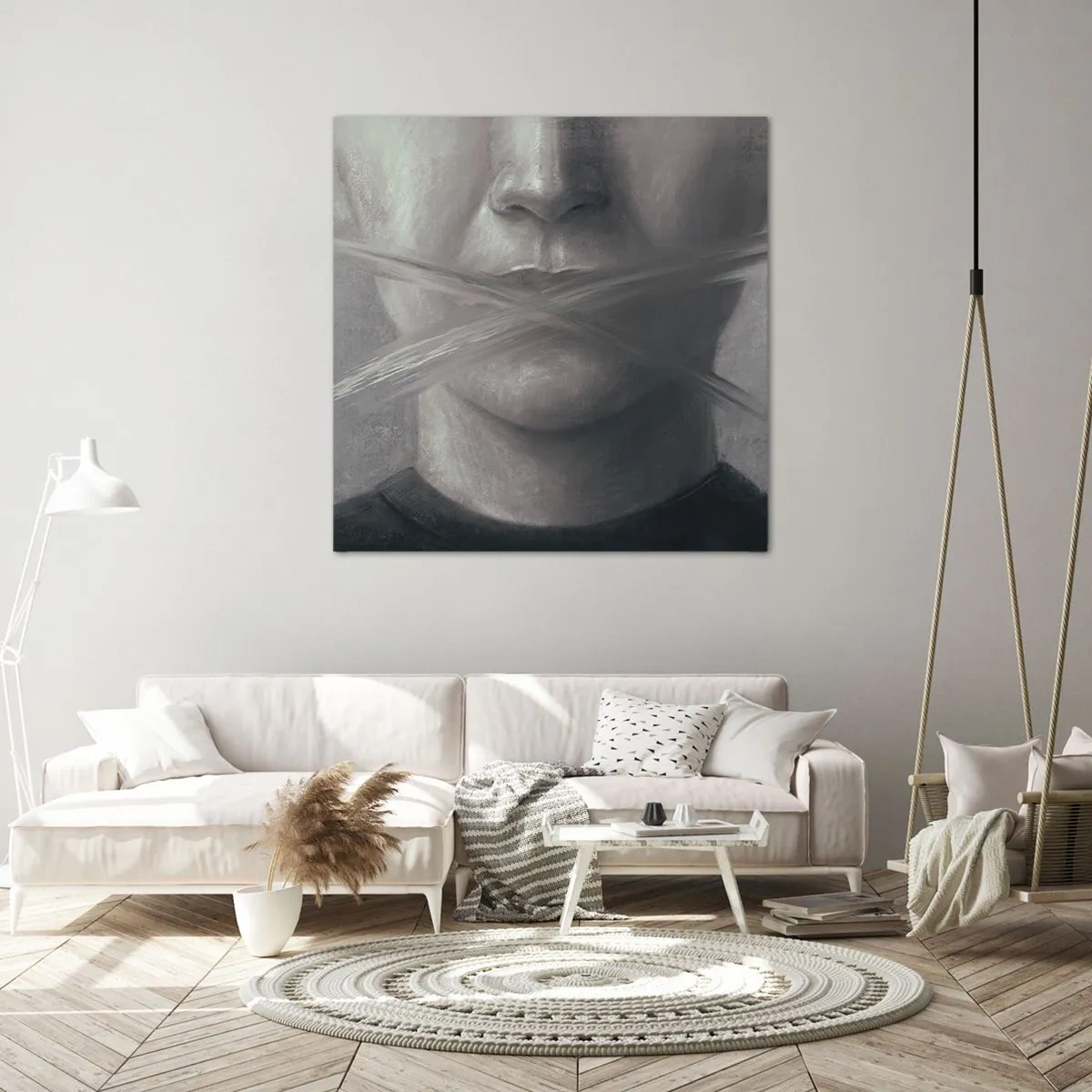 Canvas picture - Not a Word - 40x40 cm