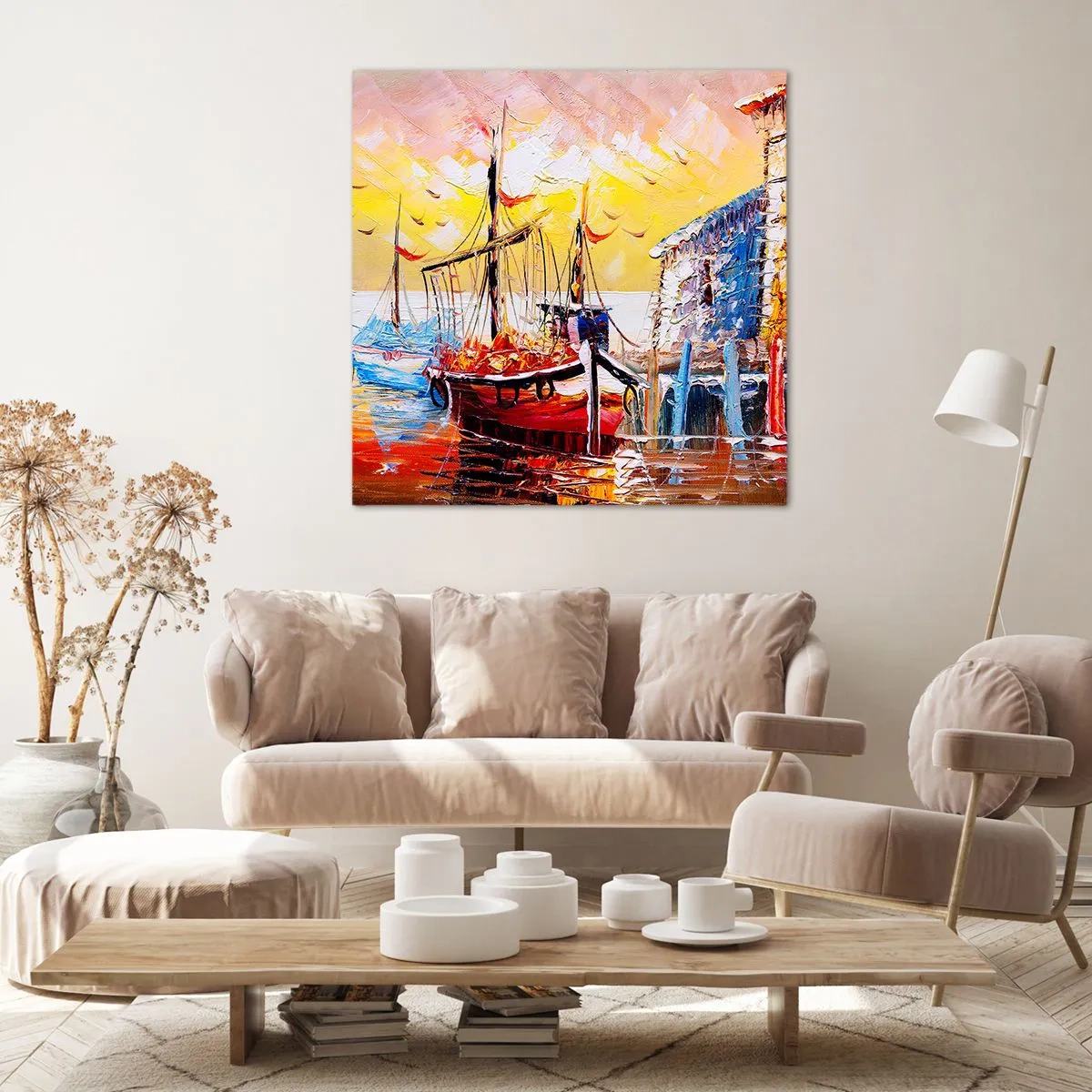 Canvas picture - Happy Comeback - 40x40 cm