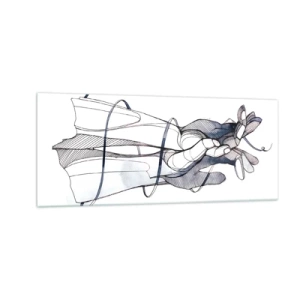 Glass picture - Study of Touch - 100x40 cm