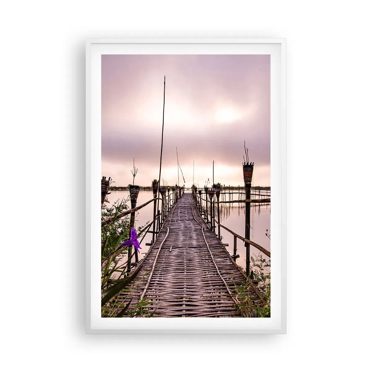 Poster in white frmae - Peace and Quiet of Asia - 61x91 cm