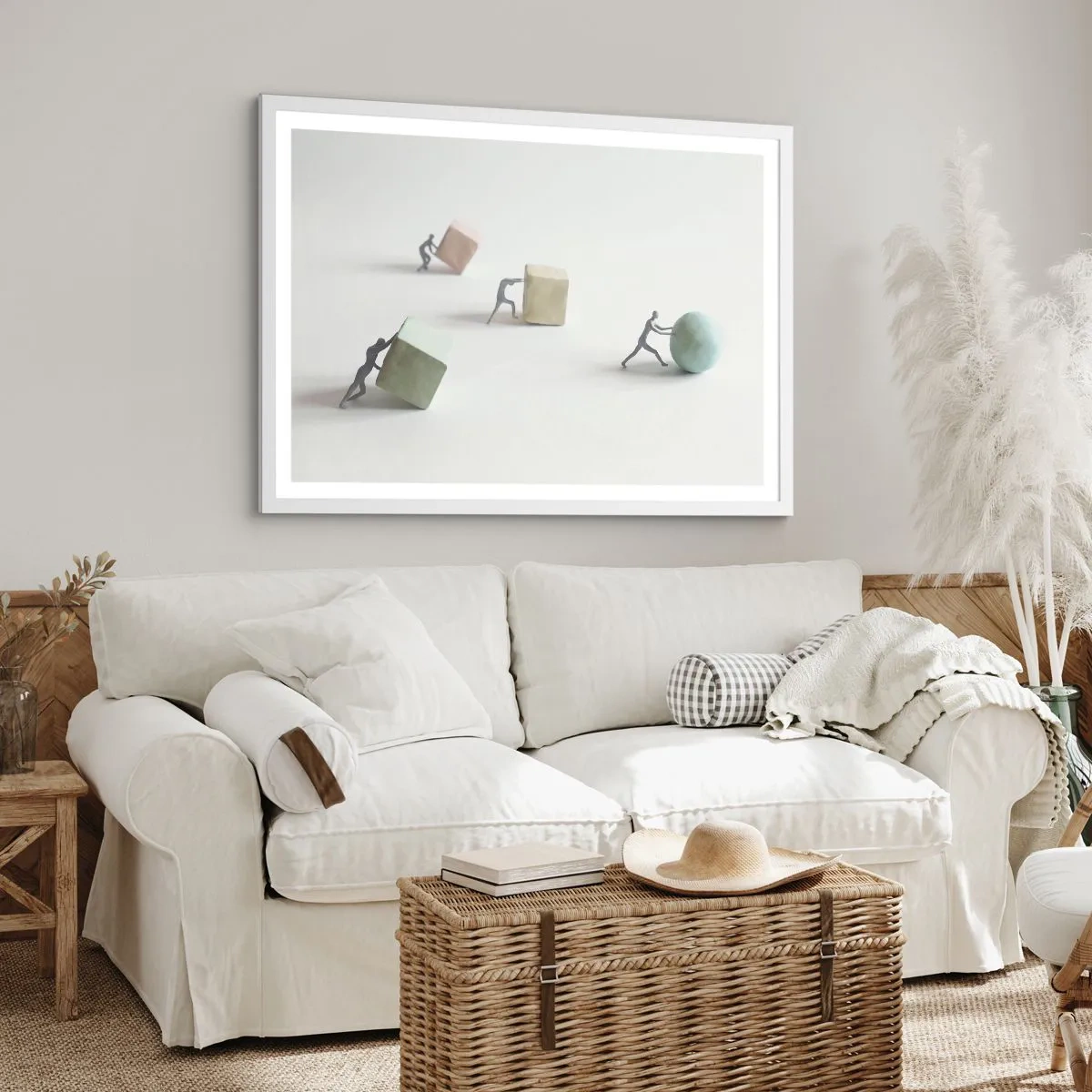 Poster in white frmae - That's Life - 100x70 cm