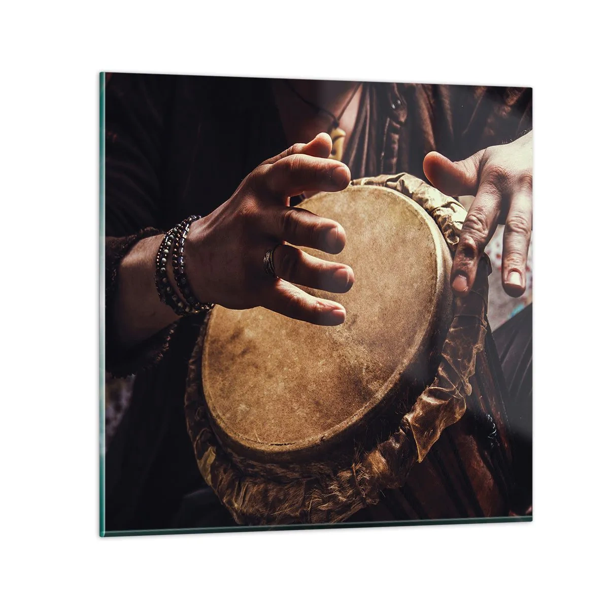 Glass picture - In the Rhythm of the Heart - 60x60 cm