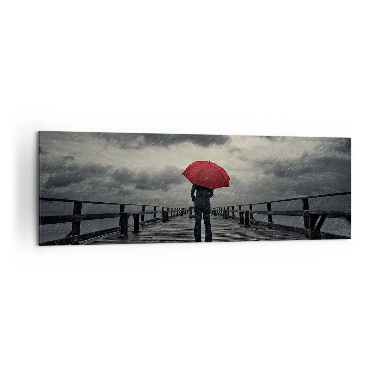 Canvas picture - Don't Mind the Rain - 160x50 cm