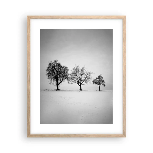 Poster in light oak frame - What Are They Dreaming About? - 40x50 cm