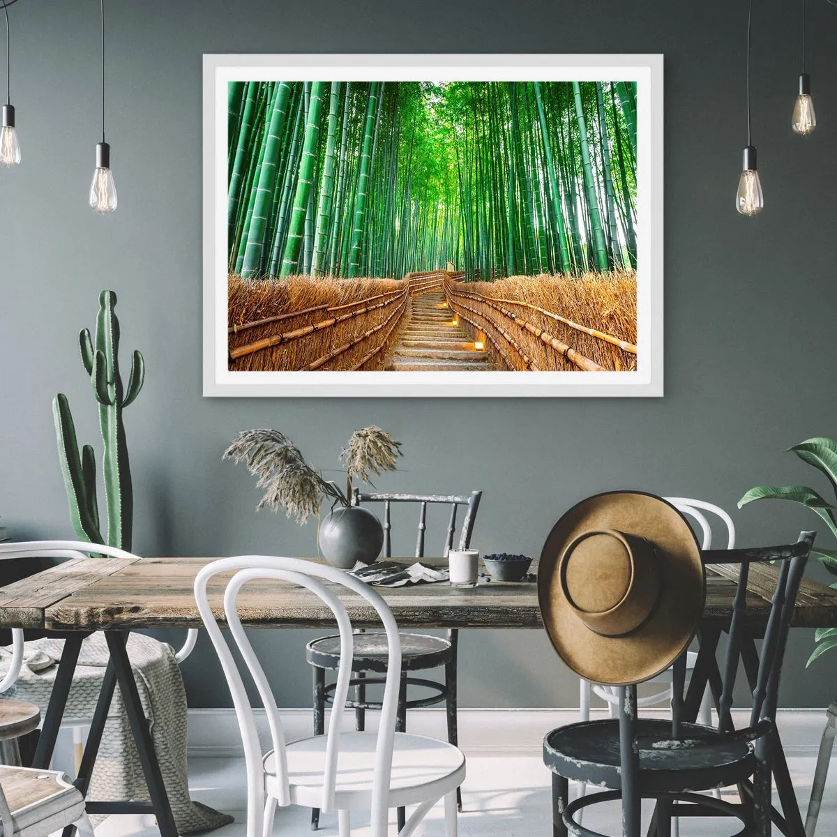 Poster in white frmae - Essence of Asian Nature - 91x61 cm