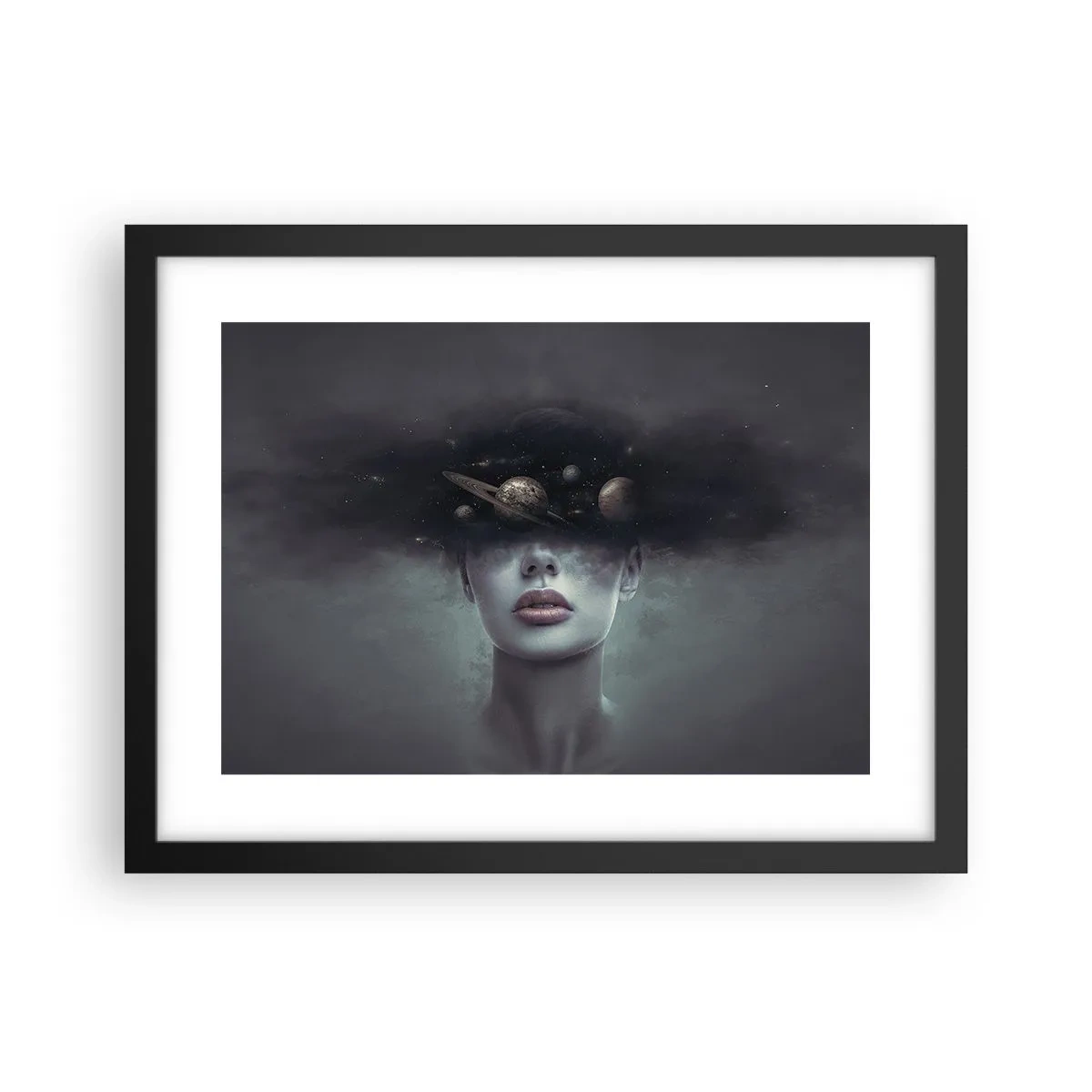 Poster in black frame - And Planets are Revolving… - 40x30 cm