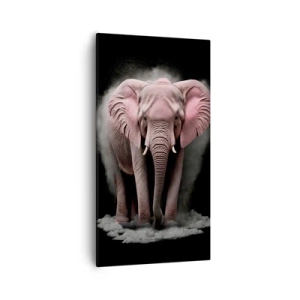 Canvas picture - Don't Think About a Pink Elephant! - 55x100 cm