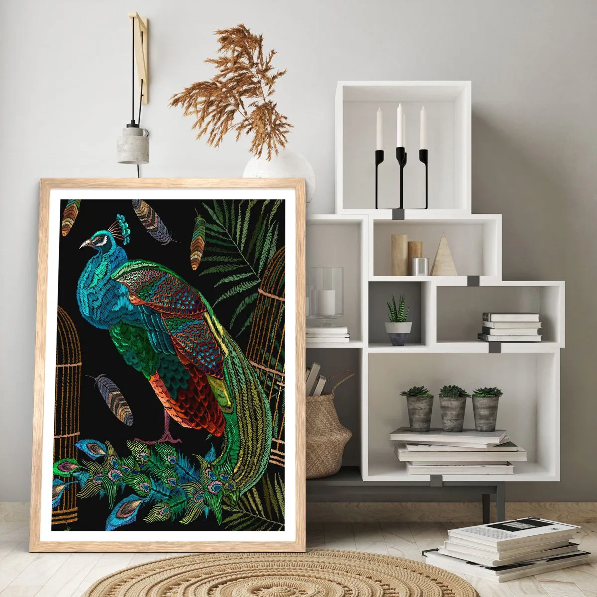 Poster in light oak frame - In Royal Robes - 70x100 cm