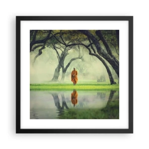 Poster in black frame - On the Way to Enlightenment - 40x40 cm