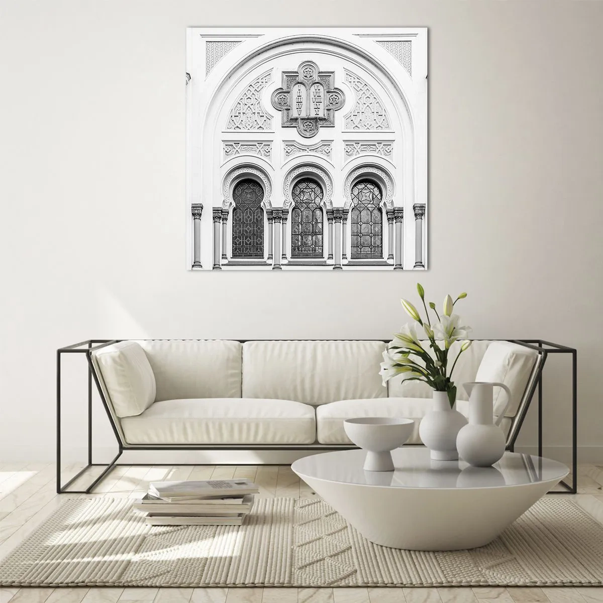 Glass picture - At the Crossroads of Cultures - 40x40 cm