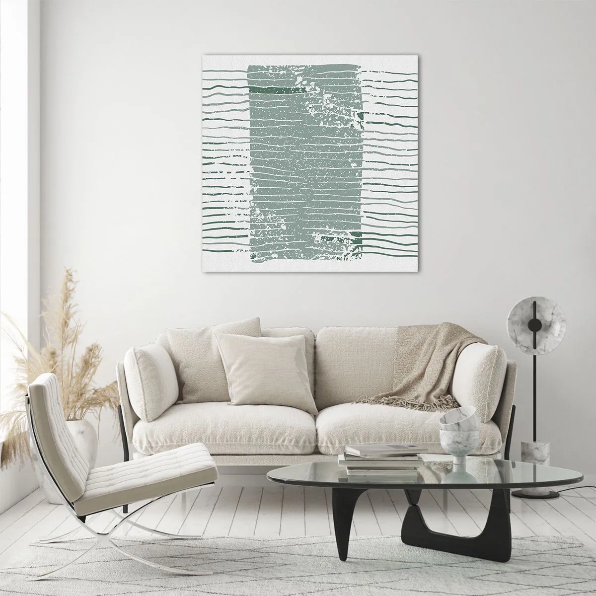 Glass picture - Sea Abstract - 60x60 cm