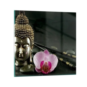 Glass picture - Harmony of Wisdom and Beauty - 30x30 cm