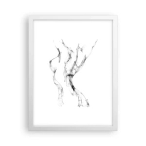 Poster in white frmae - Beautiful and Strong - 30x40 cm