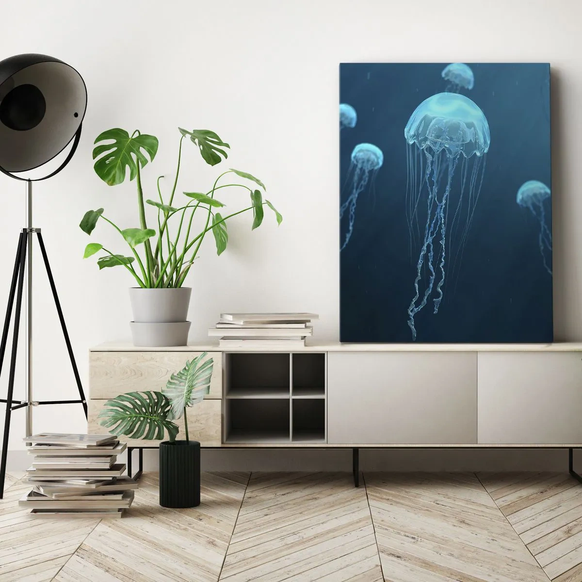Canvas picture - Ocean Dance - 45x80 cm