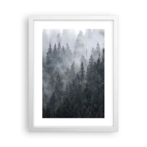 Poster in white frmae - Forest World - 30x40 cm
