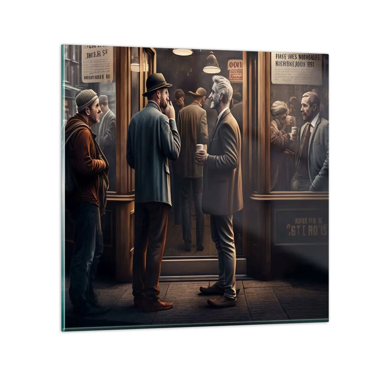 Glass picture - Good Time of the Day - 40x40 cm